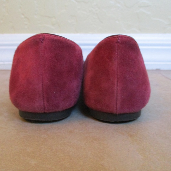 Tory Burch "Vanessa" 2 Tone Burgundy 32148450 Flat - Picture 5 of 8